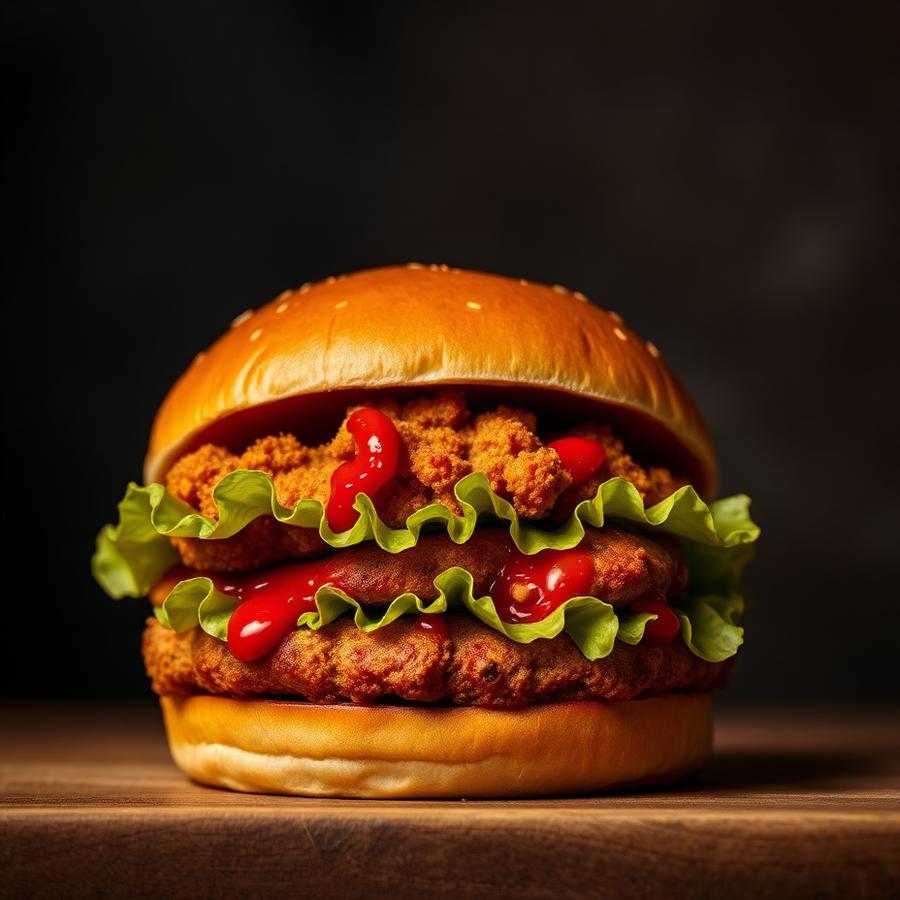 Firecracker Chicken Burger